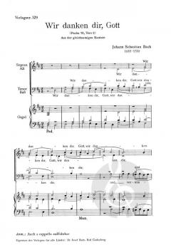 Wir danken dir Gott (J.S. Bach) 