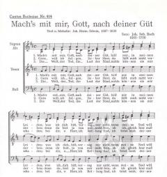 Mach's mit mir, Gott, nach deiner Güt (J.S. Bach) 