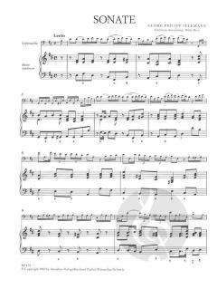 Sonate in D-dur von Georg Philipp Telemann für Violoncello und Basso continuo (TWV 41:D6) im Alle Noten Shop kaufen