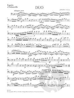 Duo konzertant F-dur von Joseph Fiala für Flöte oder Oboe und Fagott (Violoncello) im Alle Noten Shop kaufen