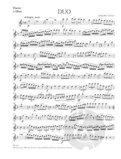 Duo konzertant F-dur von Joseph Fiala für Flöte oder Oboe und Fagott (Violoncello) im Alle Noten Shop kaufen