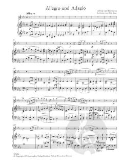 Allegro und Adagio von Ludwig van Beethoven für Oboe und Klavier im Alle Noten Shop kaufen