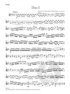 6 Duos op. 19 von Franz Anton Hoffmeister 