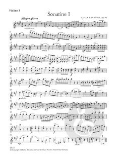 3 Sonatinen für zwei Violinen von Ignaz Lachner im Alle Noten Shop kaufen