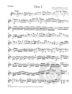 6 Duos op. 1 für Violine und Viola von Carl Stamitz 