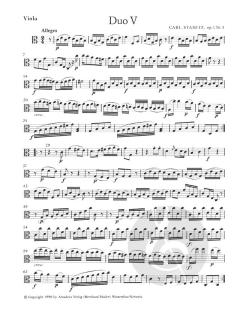 6 Duos op. 1 für Violine und Viola von Carl Stamitz 
