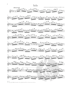 Partita in c-Moll BWV 1013 (Johann Sebastian Bach) 