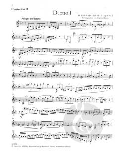3 Duos op. 6 von Bernhard Henrik Crusell für 2 Klarinetten im Alle Noten Shop kaufen