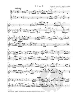 6 Duos für 2 Querflöten von (1752.I) von Georg Philipp Telemann im Alle Noten Shop kaufen