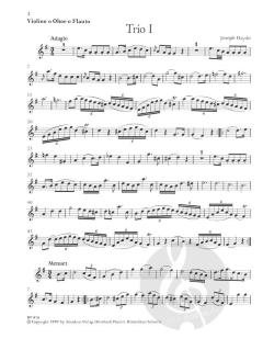 6 Trios Band 1 von Joseph Haydn 