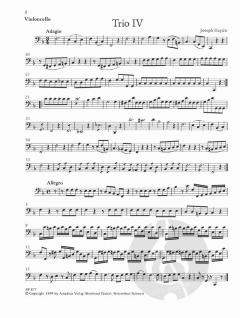 6 Trios Band 2 von Joseph Haydn 