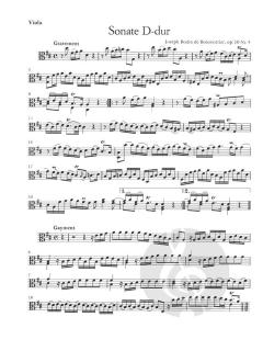 3 Sonaten op. 10/3-5 von Joseph Bodin de Boismortier für Viola und Violoncello im Alle Noten Shop kaufen