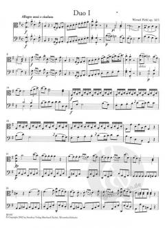 3 Duos op. 16 von Vaclav Pichl für Viola und Violoncello im Alle Noten Shop kaufen