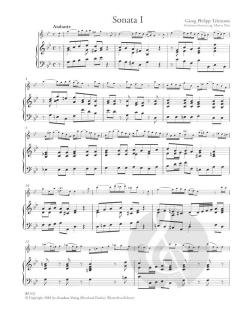6 neue Sonaten für Altblockflöte und Bc., Heft I (Georg Philipp Telemann) 