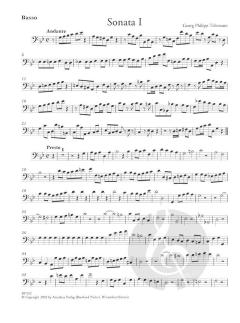 6 neue Sonaten für Altblockflöte und Bc., Heft I (Georg Philipp Telemann) 