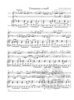 Triosonate in e-moll (Johann Gottlieb Janitsch) 