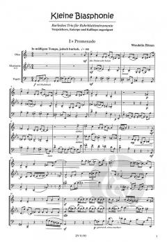 Kleine Blasphonie von Wendelin Bitzan für Holzbläser Trio im Alle Noten Shop kaufen