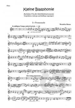 Kleine Blasphonie von Wendelin Bitzan für Holzbläser Trio im Alle Noten Shop kaufen