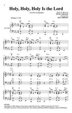 Holy, Holy, Holy Is The Lord (Pete Carlson) 