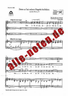 Denn er hat seinen Engeln befohlen über dir (Felix Mendelssohn Bartholdy) 