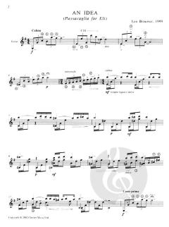 An Idea For Guitar von Leo Brouwer 