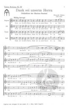 Dank sei unserm Herrn (Heinrich Schütz) 