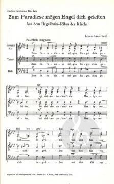 Zum Paradiese mögen Engel dich geleiten (Lorenz Lauterbach) 