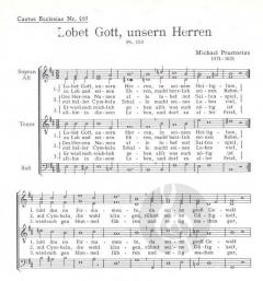 Lobet Gott, unseren Herrn (Michael Praetorius) 