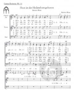 Heut ist der Heiland uns geboren (Herbert Blum) 