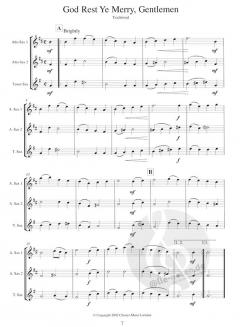 Three's a Crowd Christmas Saxophone von James Power 