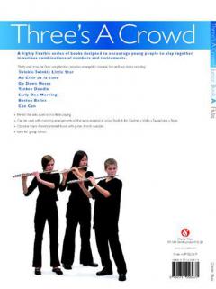 Three's A Crowd Flute Junior Book A von James Power 