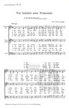 Wer heimlich seine Wohnstatt (Jörg Spranger) 