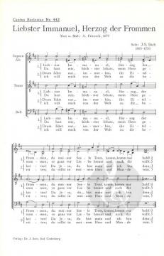 Liebster Immanuel, Herzog der Frommen (J.S. Bach) 