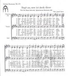 Sagt an, wer ist doch diese (Josef Butz) 