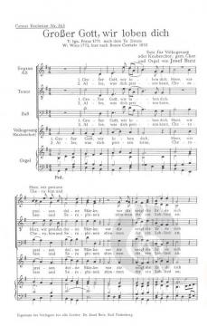 Großer Gott, wir loben dich (Josef Butz) 