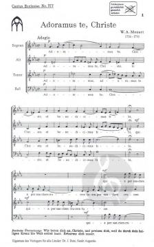 Adoramus te Christe (W.A. Mozart) 