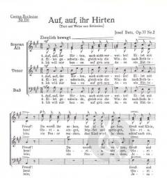 Auf, auf ihr Hirten (Josef Butz) 