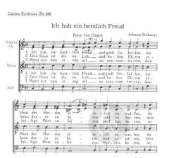 Ich hab ein herzlich Freud (Johannes Stobaeus) 