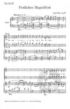 Festliches Magnificat op. 50 mit Orgel (Josef Butz) 