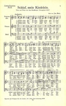 Schlaf, mein Kindlein (Josef Butz) 