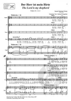 The Lord is my shepherd (Samuel Sebastian Wesley) 