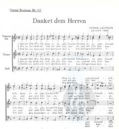 Danket dem Herren (Leonhard Lechner) 