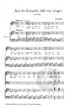 Auf, ihr Freunde, lasst uns singen (Josef Butz) 