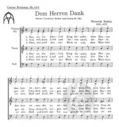 Dem Herren Dank (Heinrich Schütz) 