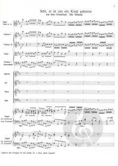 Seht, es ist uns ein Kind geboren von Georg Friedrich Händel für SATB, Orchester und Orgel oder mit Orgel allein im Alle Noten Shop kaufen (Partitur)