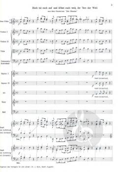 Hoch tut euch auf von Georg Friedrich Händel für SATB, Orchester und Orgel oder mit Orgel allein im Alle Noten Shop kaufen (Partitur)