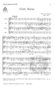Dixit Maria (Hans Leo Haßler) 