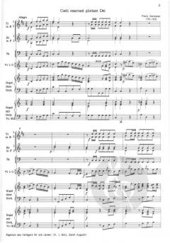 Coeli enarrant (Die Himmel erzählen die Ehre Gottes) von Franz Gleissner für Soli, SATB, Orchester und Orgel oder Orgel allein im Alle Noten Shop kaufen (Partitur)