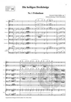 Die Heiligen Dreikönige von Heinrich Fidelis Müller für Soli, SATB, Orchester und Orgel oder Orgel allein im Alle Noten Shop kaufen (Partitur)