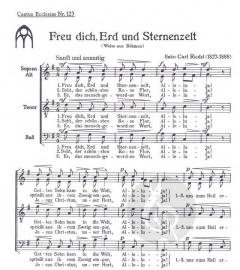 Freu dich, Erd- und Sternenzelt (Carl Riedel) 